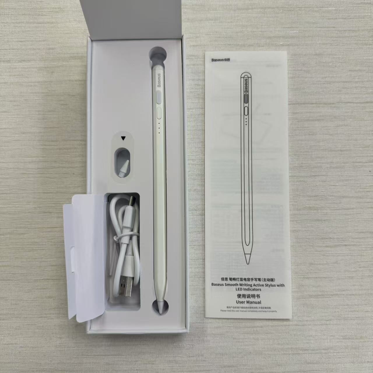 BASEUS 適用Apple Pencil主動式電容筆(主動版) #1522 ( 陳列品/瑕疵品特價出售 )