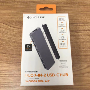 HYPERDRIVE Duo 7-in-2 USB-C 轉換器 HD28C #1180 ( 陳列品/瑕疵品特價出售 )