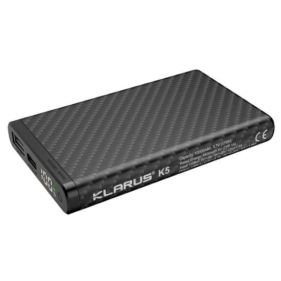 KLARUS 22.5W 碳纖防水行動電源 10000mAh K5