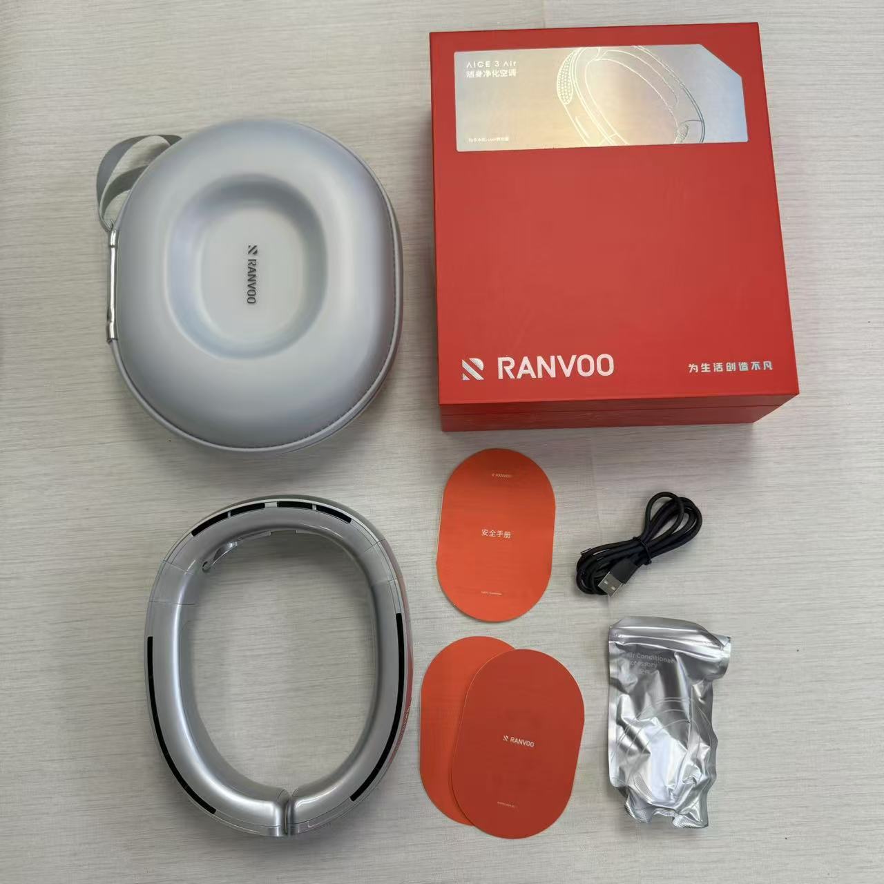 RANVOO AICE 3 Air 冰氧淨化掛頸風扇 #1575( 陳列品/瑕疵品特價出售 )