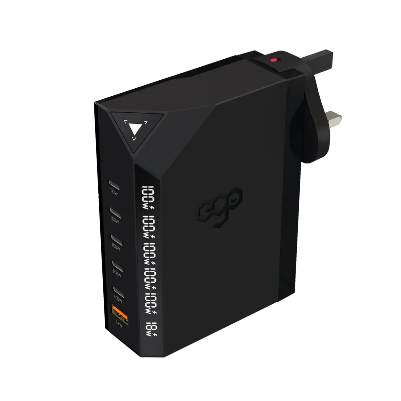 EGO Exinno+ 180W 即時輸出顯示 6洞USB充電器