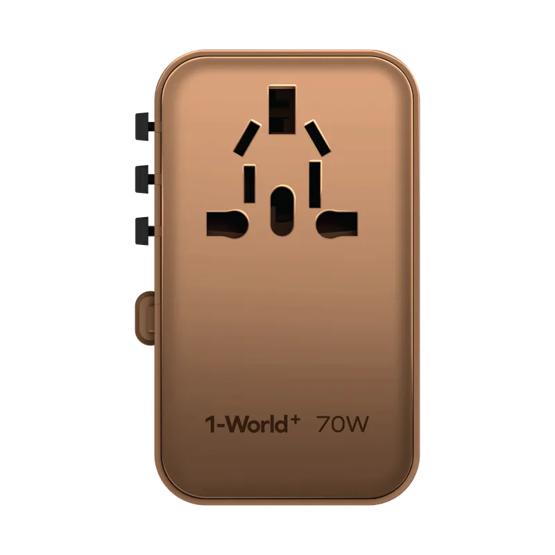 MOMAX 1-World+ 70W GaN 伸縮充電線旅行插座 UA18UK