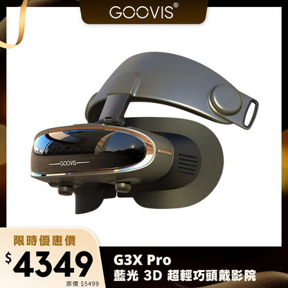 GOOVIS G3X Pro 藍光 3D 超輕巧頭戴影院