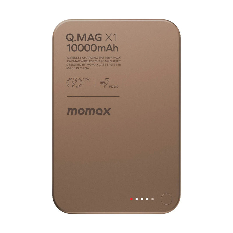 MOMAX Q.Mag X1 10000mAh 超薄磁吸流動電源 IP117A