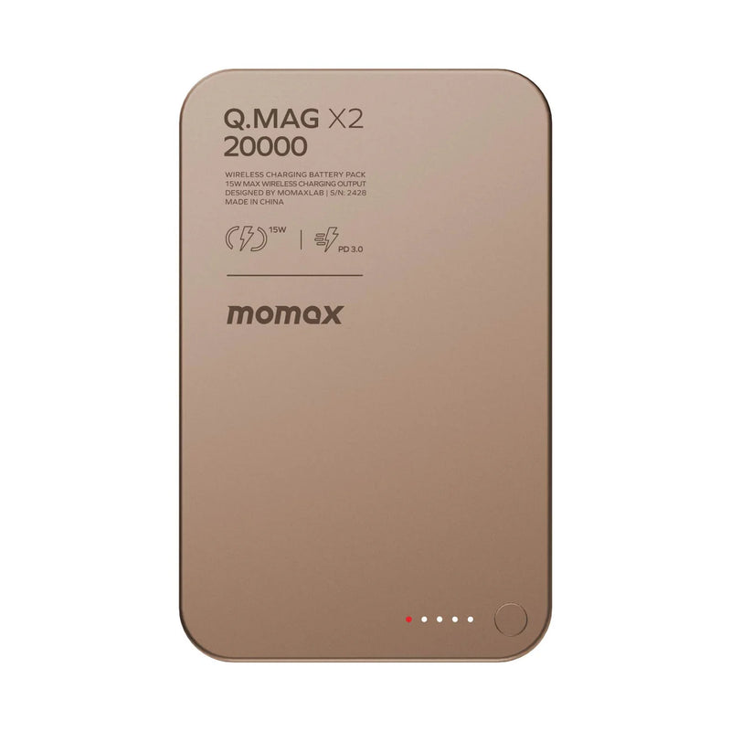 MOMAX Q.Mag X2 35W 20000mAh 磁吸流動電源 IP133