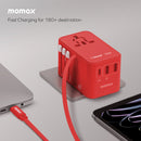 MOMAX 1-World+ 70W GaN 伸縮充電線旅行插座 UA18UK